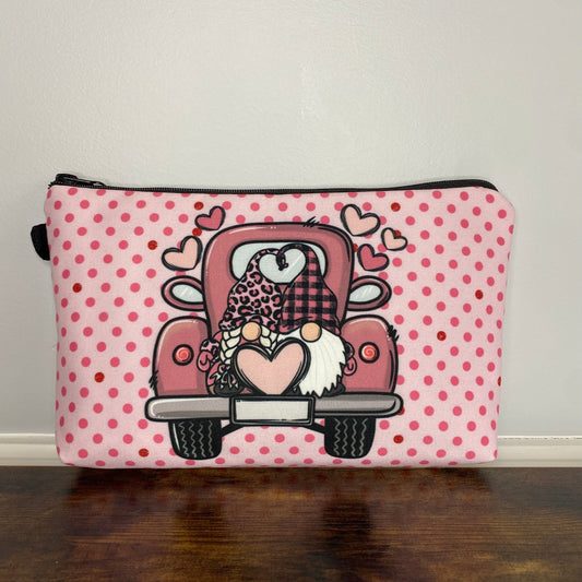 Pouch - Gnome Truck Pink Heart
