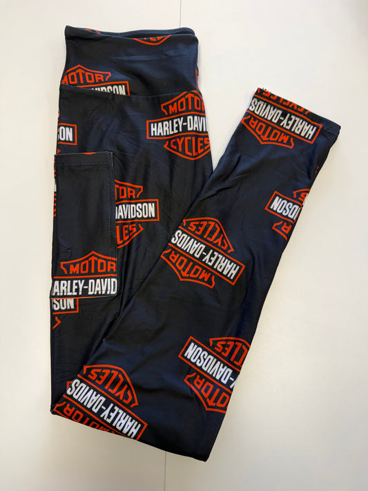 Motorcycle Leggings w/ Pockets *RTS
