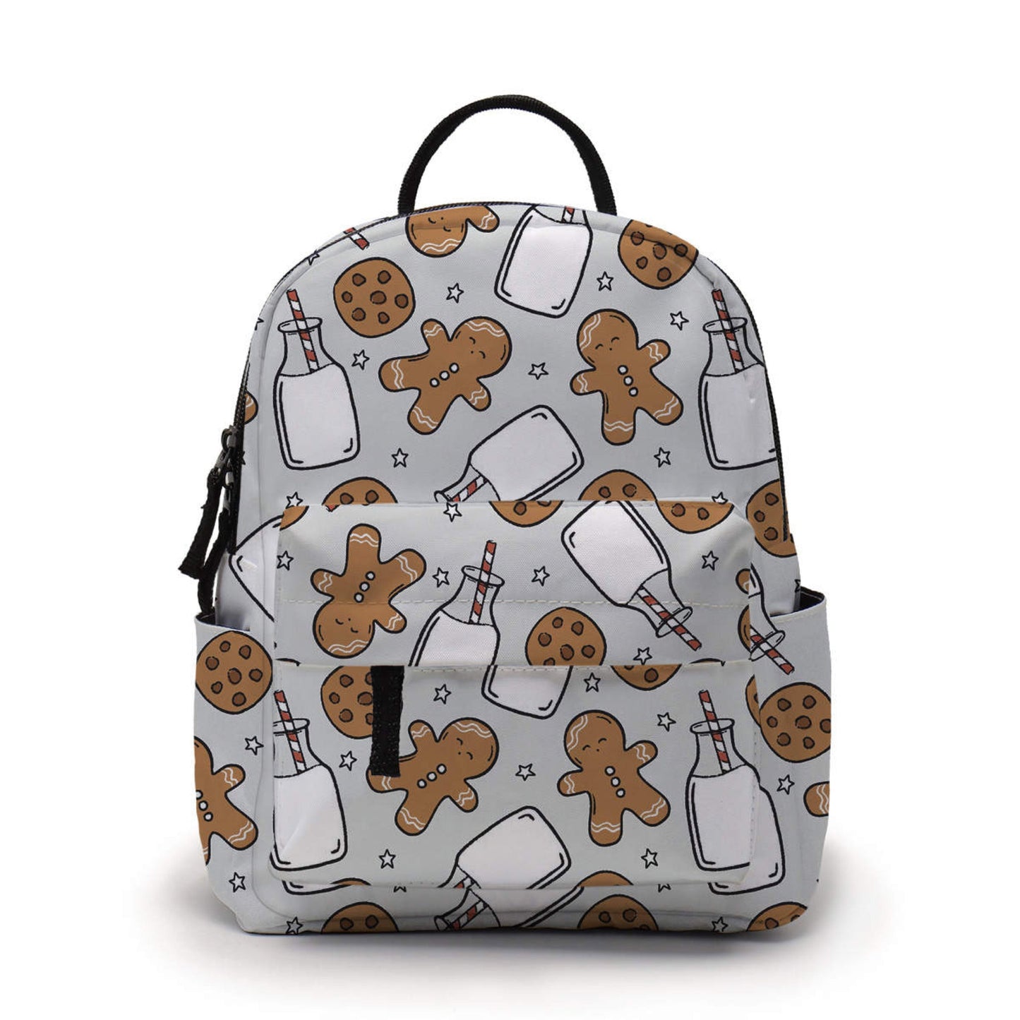 Mini Backpack - Holiday Christmas - Gingerbread Cookies & Milk - Three Bears Boutique