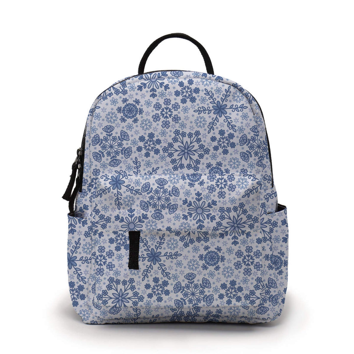 Mini Backpack - Holiday Christmas - Light Blue Snowflake - Three Bears Boutique