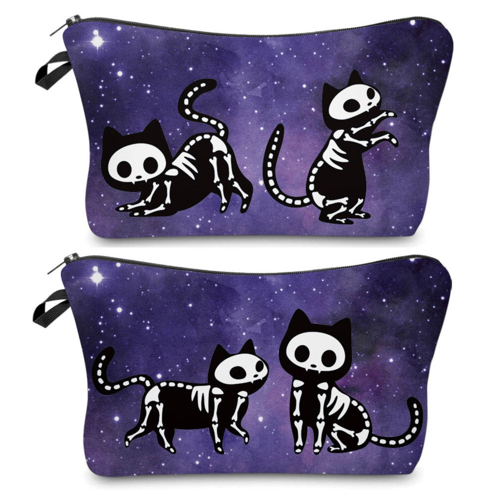 Pouch - Halloween - Skeleton Cat - Three Bears Boutique