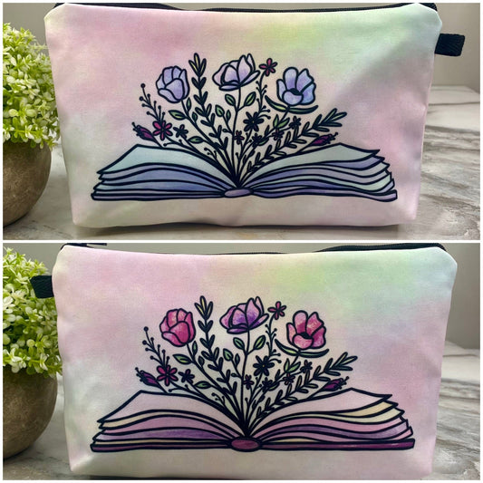 Pouch - Book Floral (Front & Back)