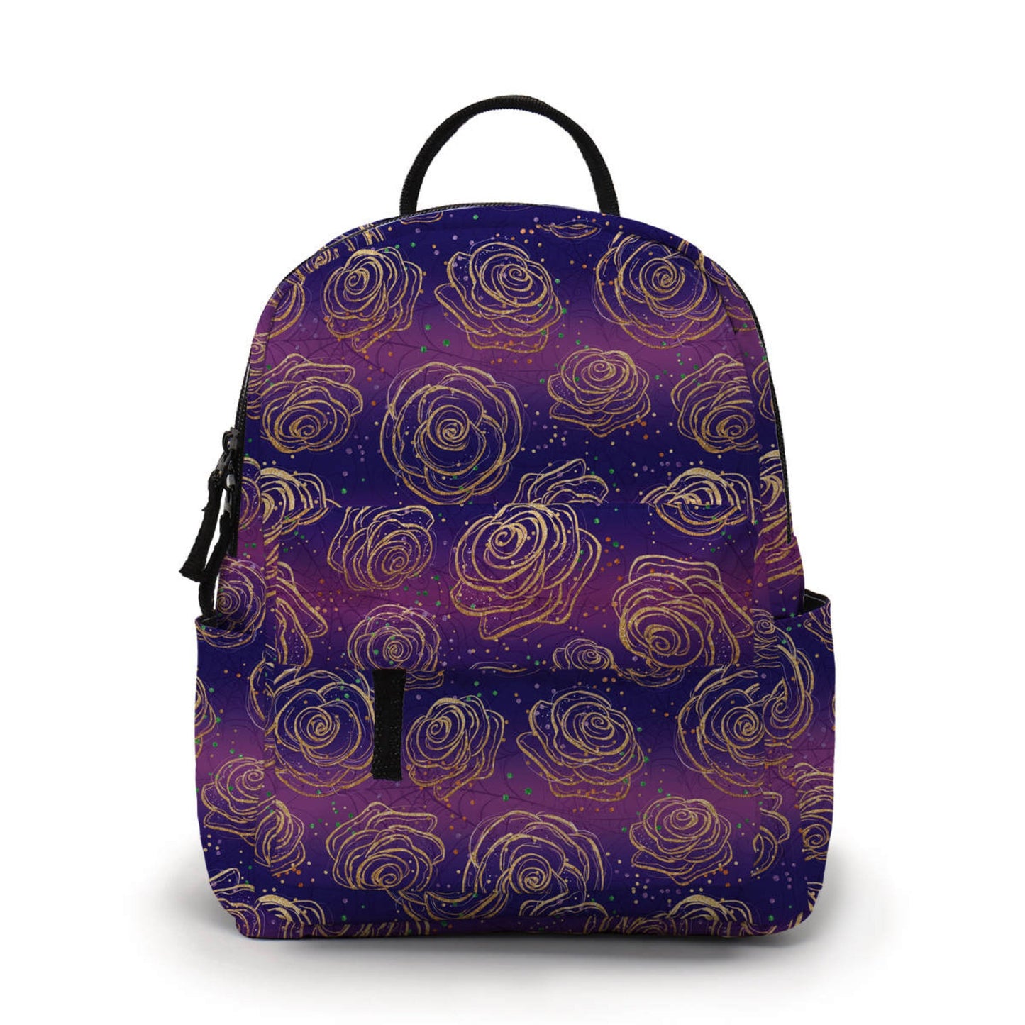 Mini Backpack - Purple Spider Web Roses - Three Bears Boutique