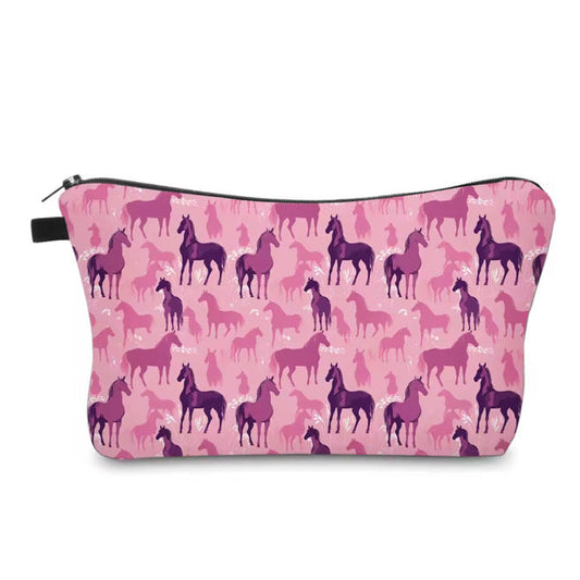 Pouch - Horse Pink Purple