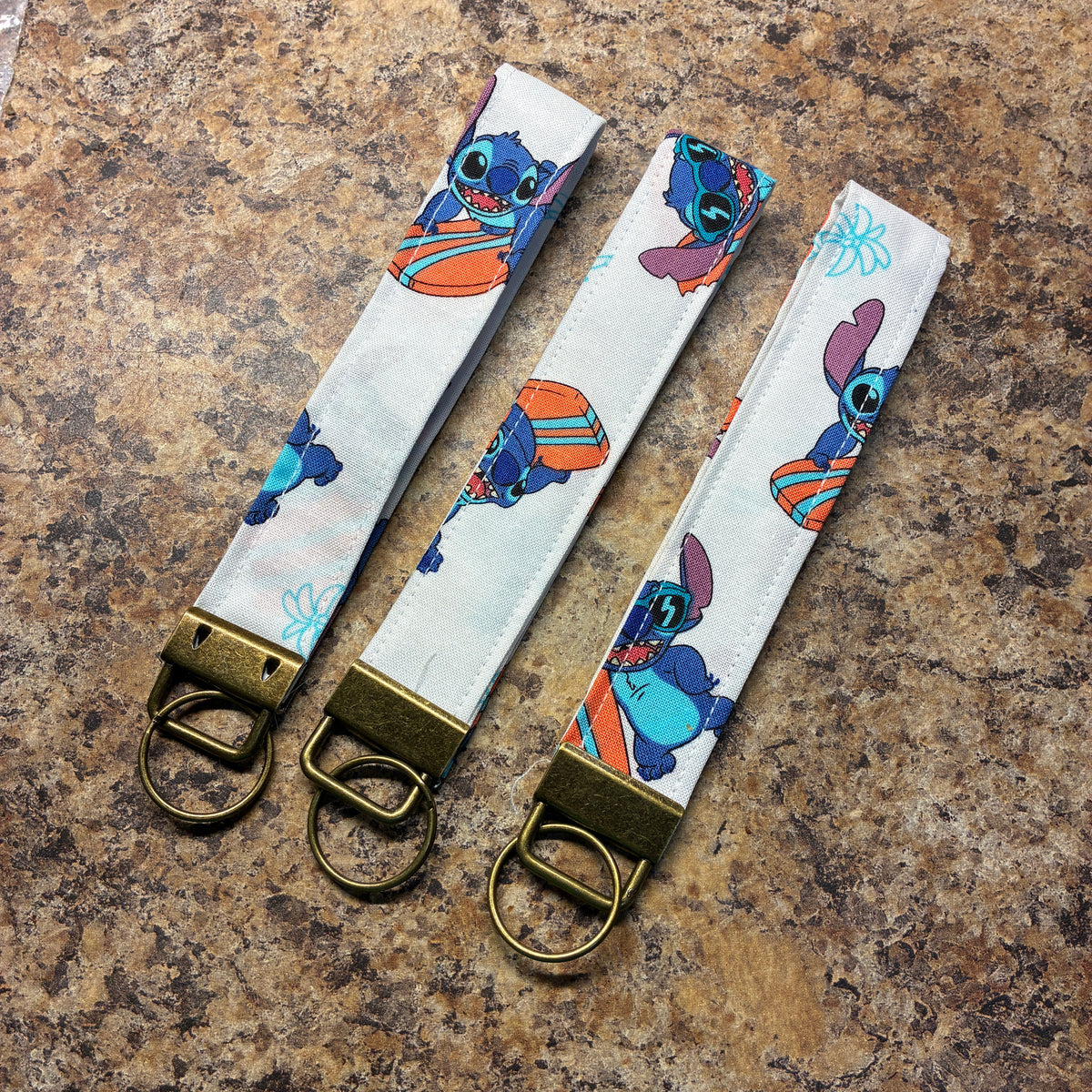 Handmade Cotton Wristlet Key Fob