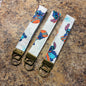 Character Handmade Cotton Wristlet Key Fob