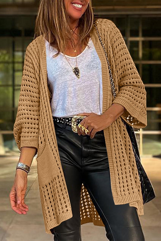 Camel Knit Open Cardigan WS RTS