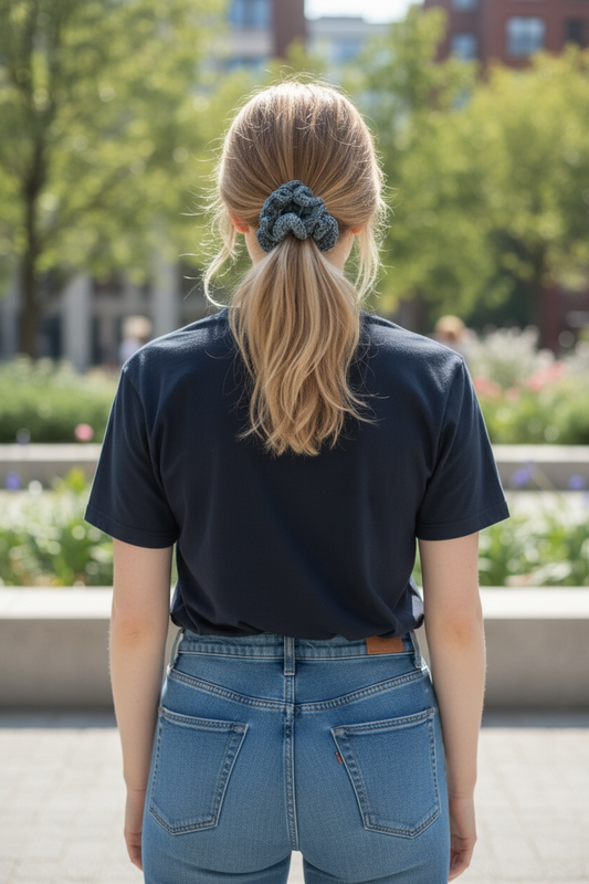 Denim Blue Hair Tie