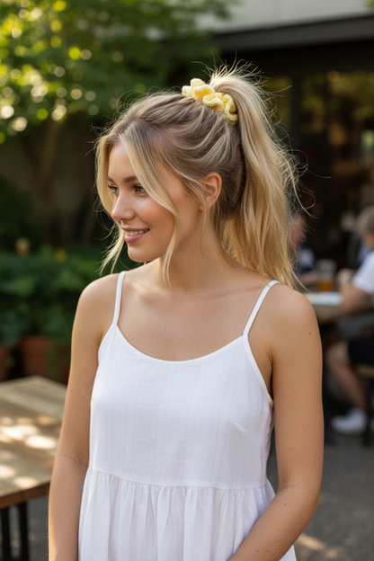 Peach Twist 3-Pack Scrunchie Set