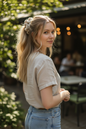 Neutral Linen Hair Tie