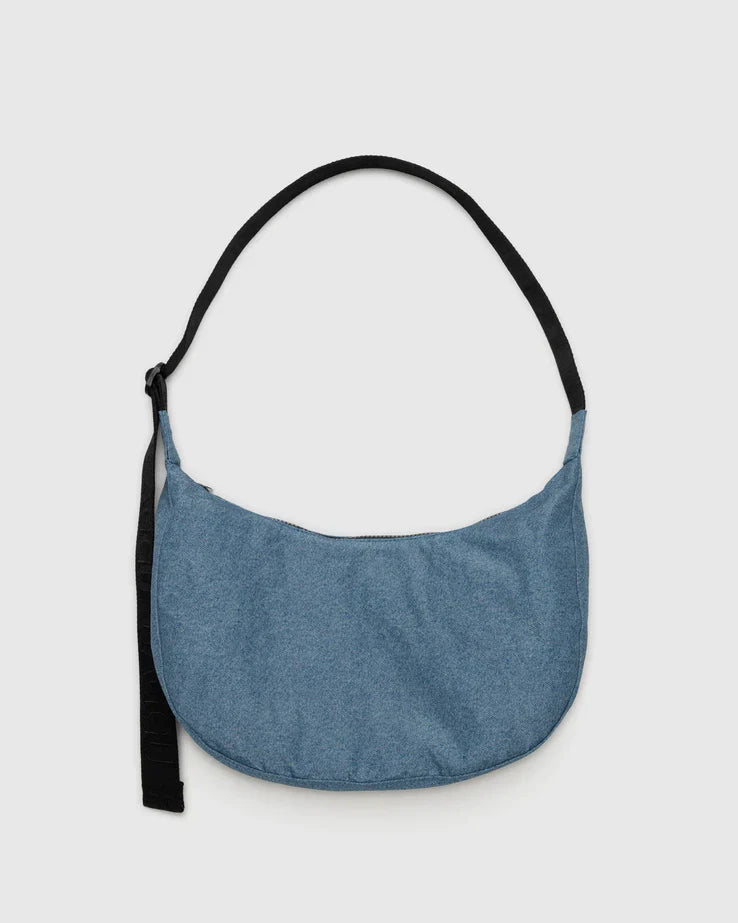 Baggu Medium Nylon Crescent : Digital Denim