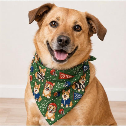 End Zone Green Pet Bandana