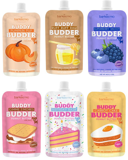 Buddy Budder Squeeze Pack — Dog Peanut Butter