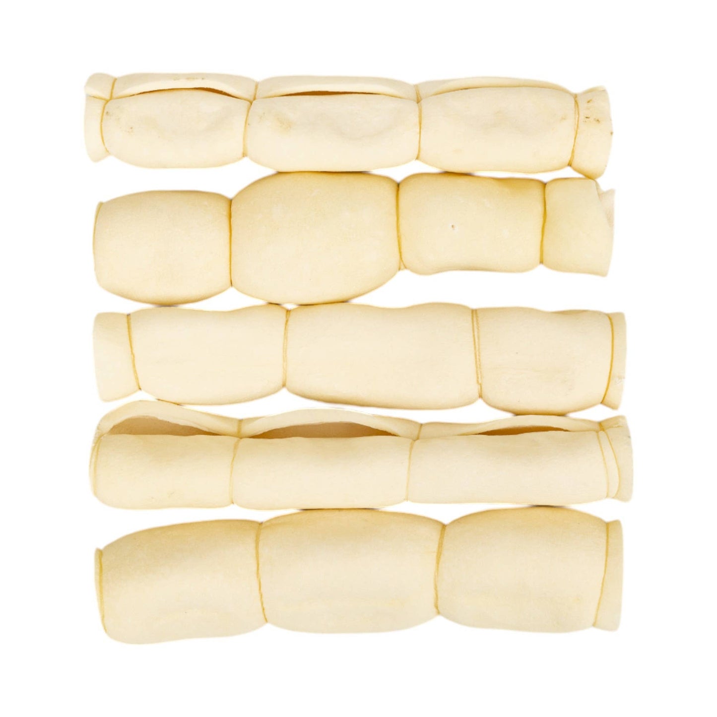 All-Natural Plain Beef Cheek Rolls Dog Chews (5/Bag)