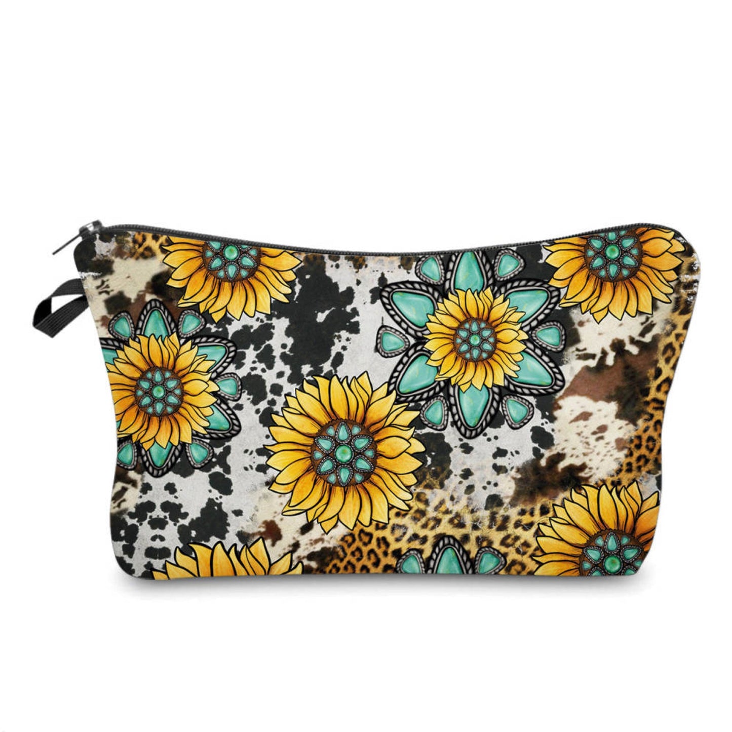 Pouch - Sunflower, Turquoise Sunflower