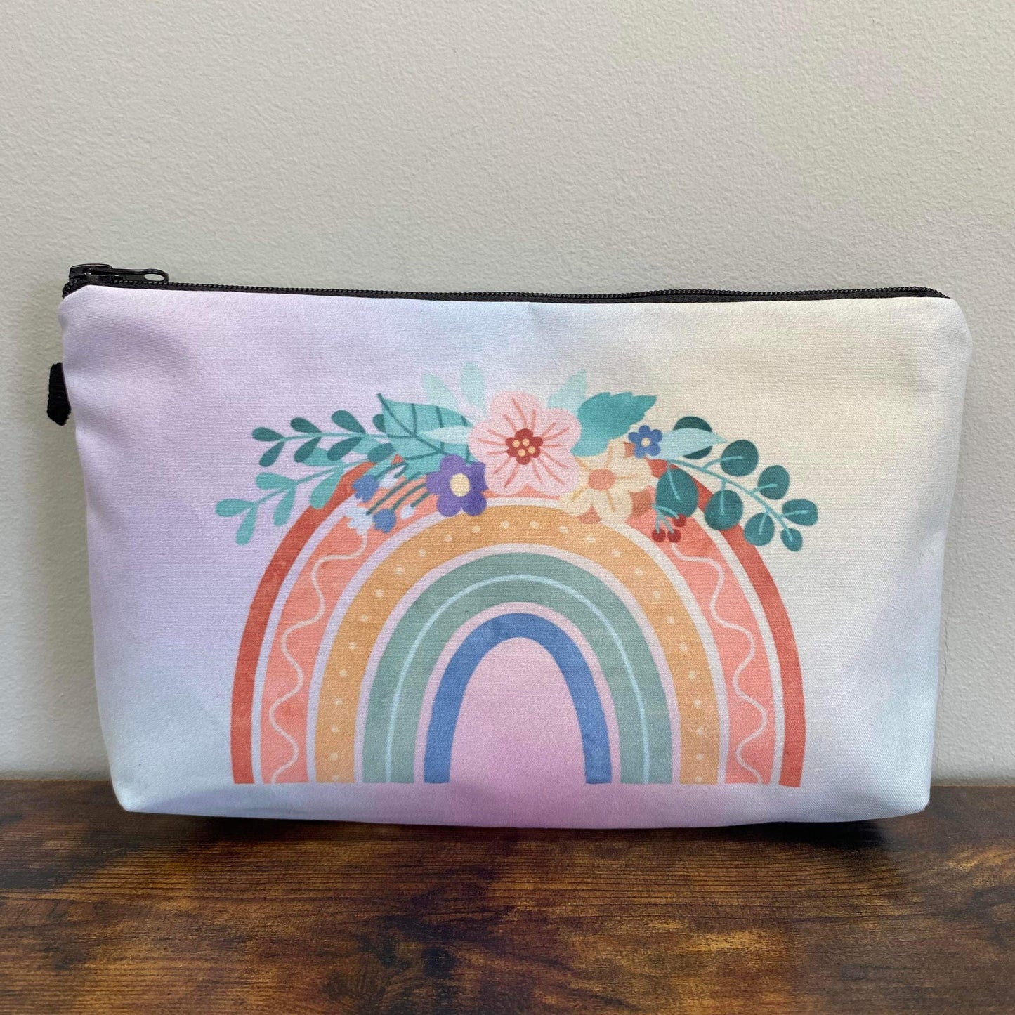 Pouch - Rainbow, Pastel Floral - Three Bears Boutique