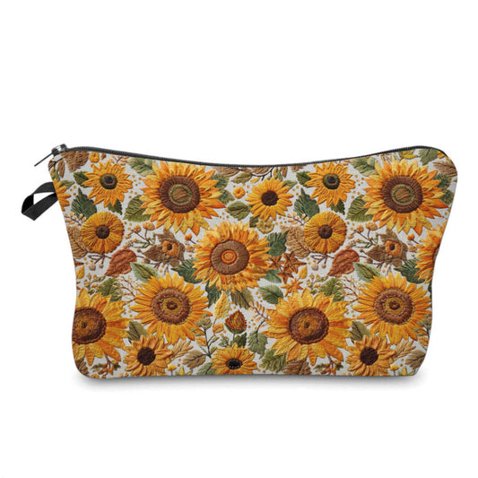 Pouch - Sunflower Embroidery - Three Bears Boutique