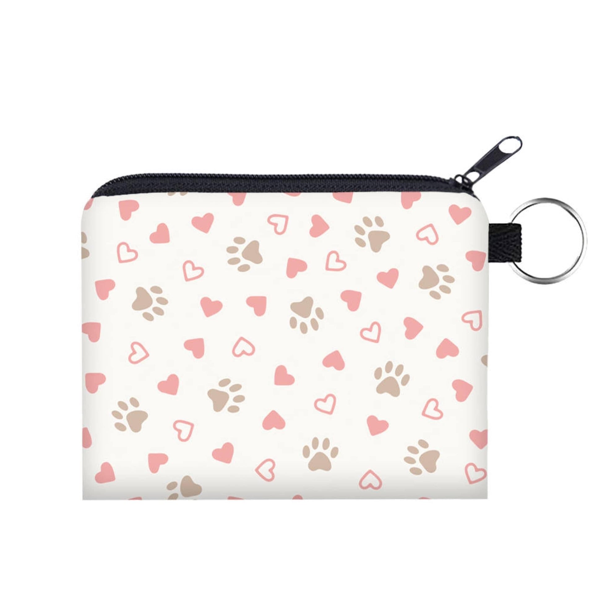 Mini Pouch - Paw & Hearts - Three Bears Boutique