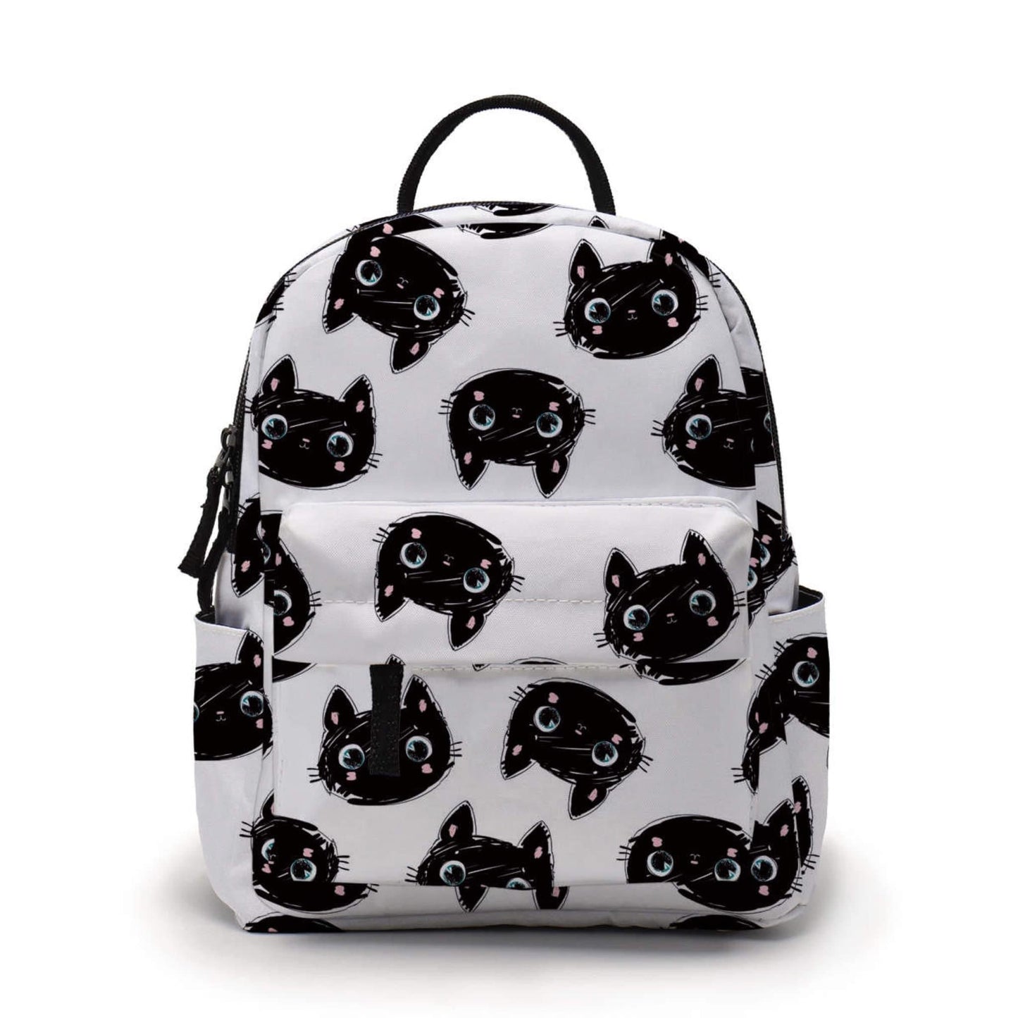 Mini Backpack - Black Cat Heads - Three Bears Boutique
