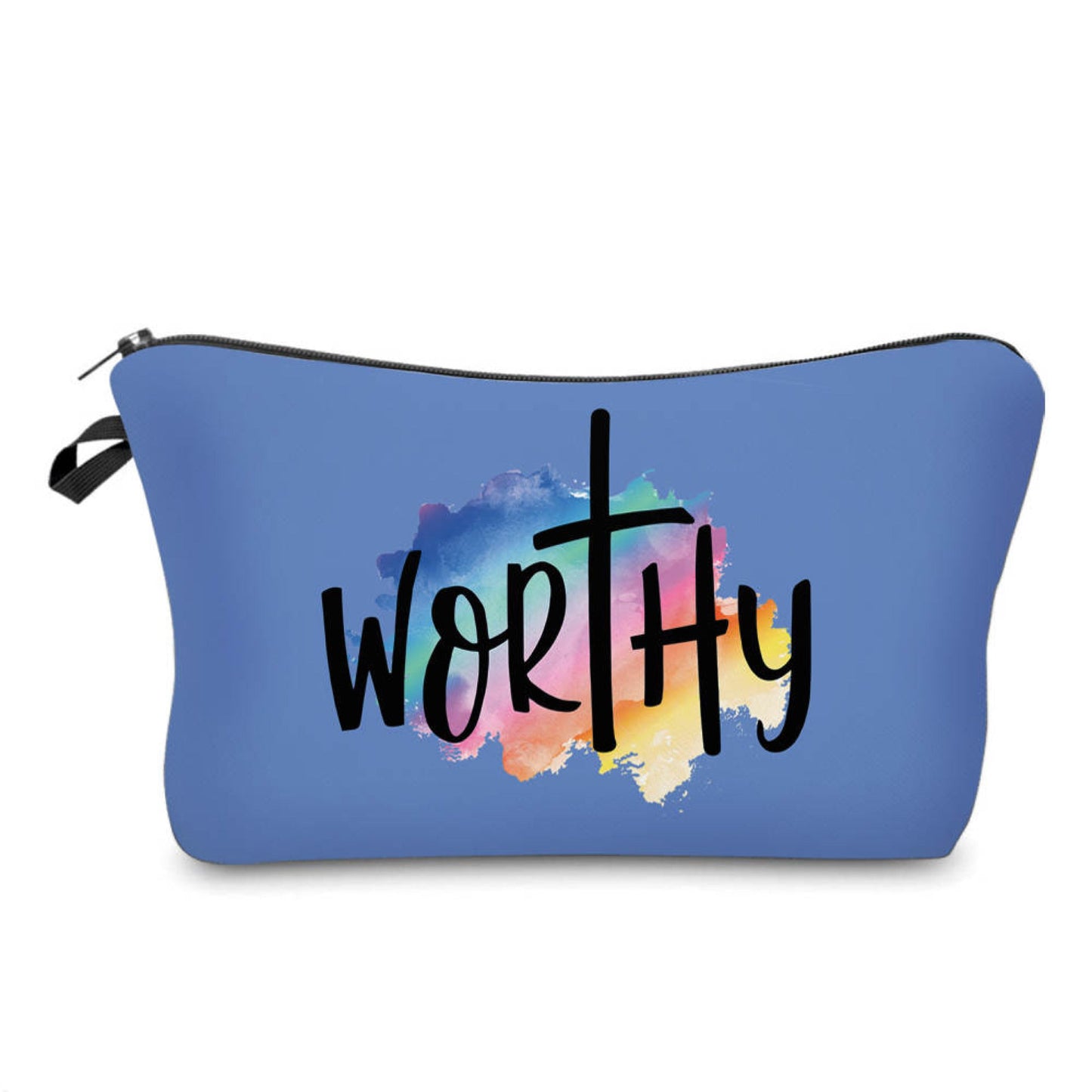Pouch - Religious, Worthy Blue - Three Bears Boutique