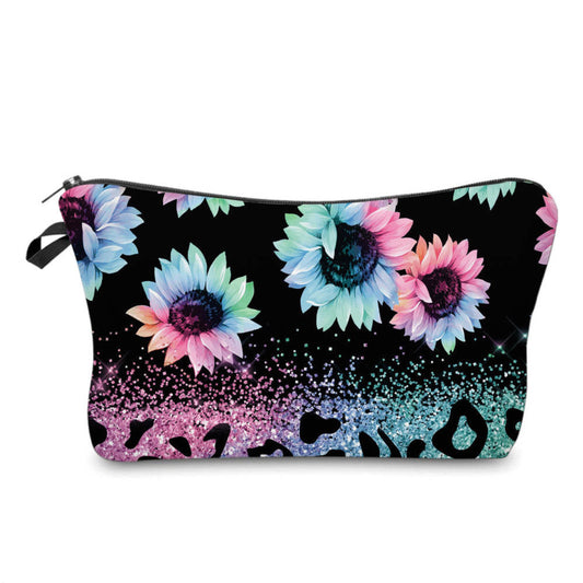 Pouch - Sunflower Purple Pink Mint Rainbow Glitter