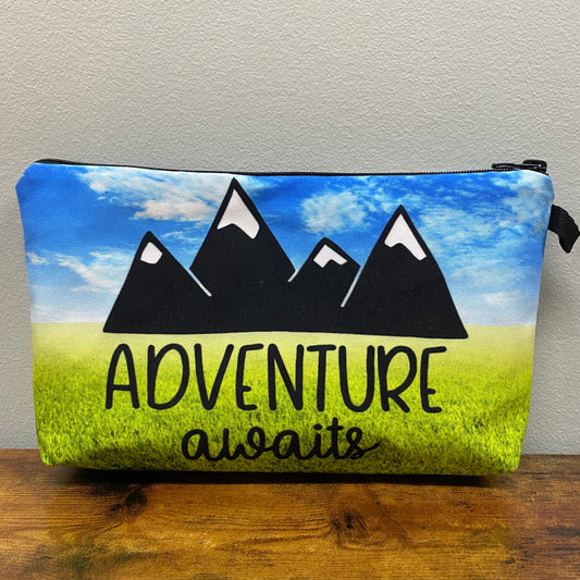 Pouch - Travel, Adventure Awaits - Three Bears Boutique