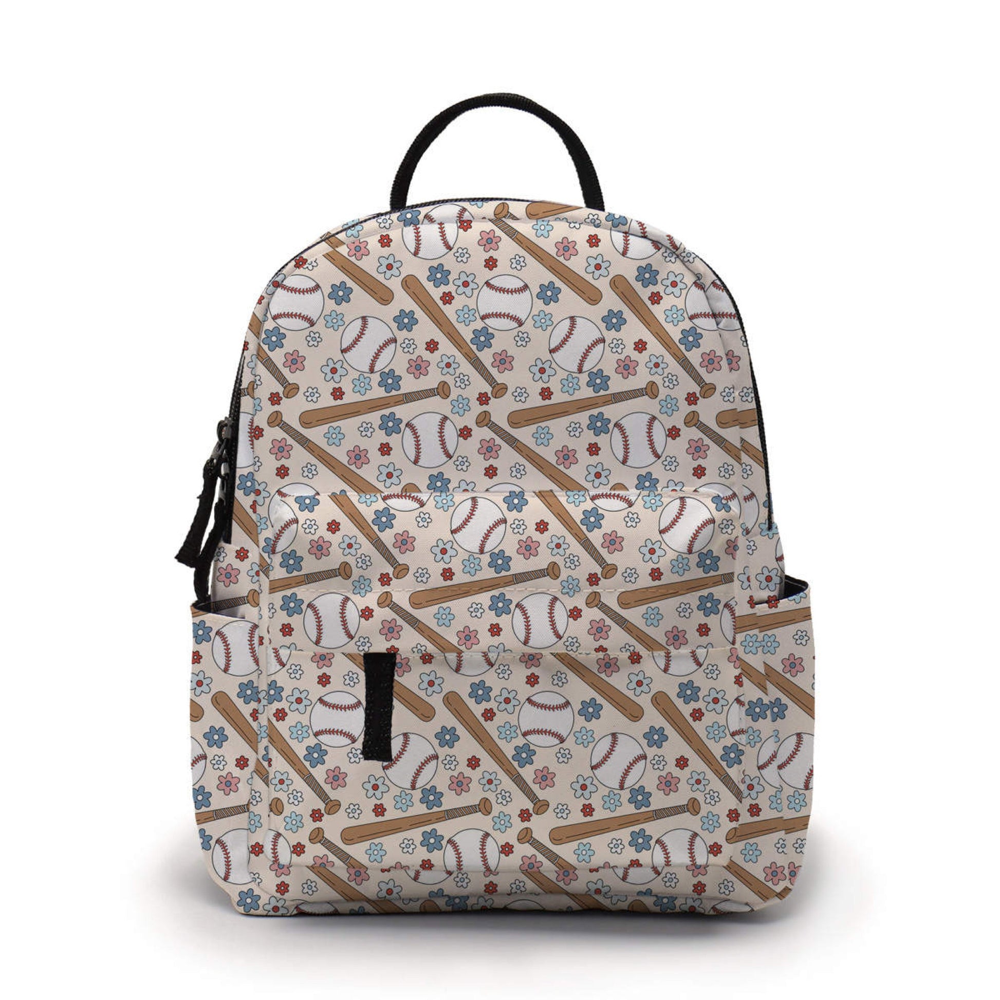 Mini Backpack - Baseball Bat Floral - Three Bears Boutique