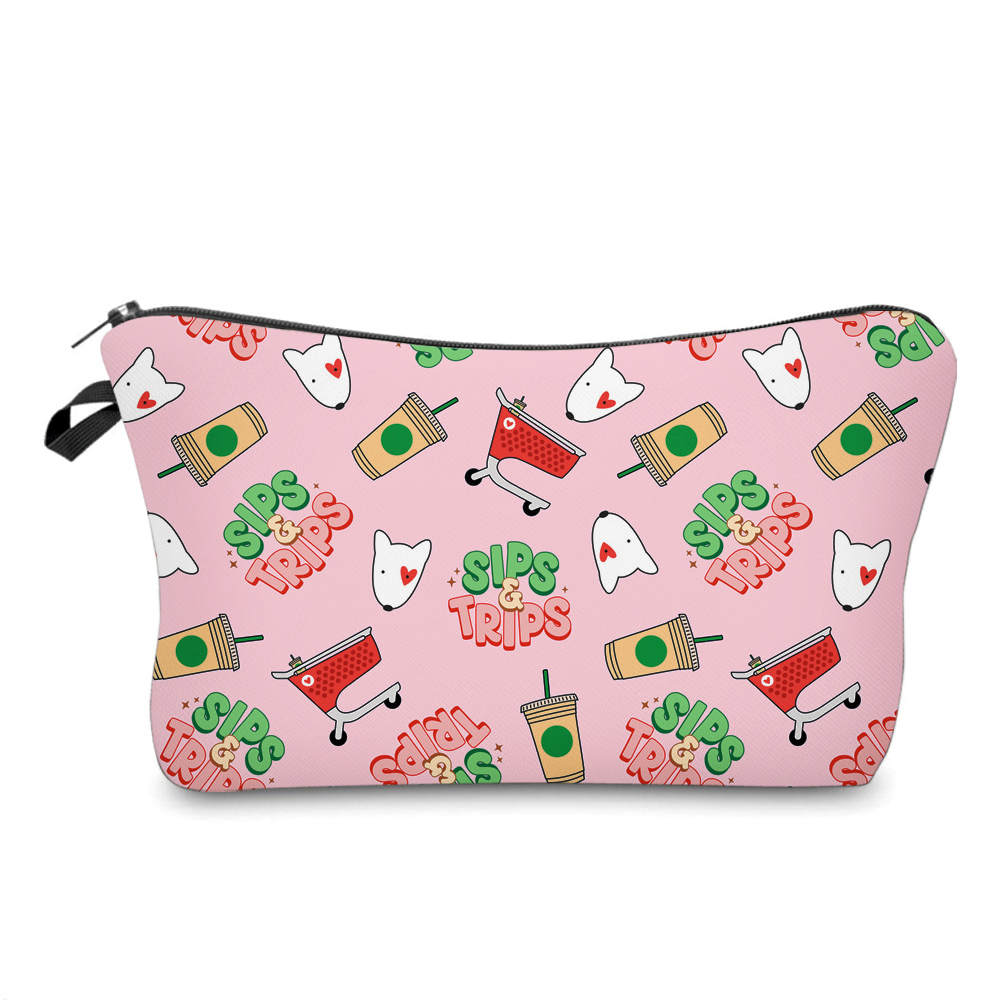 Pouch - Sips & Trips Pink All Over