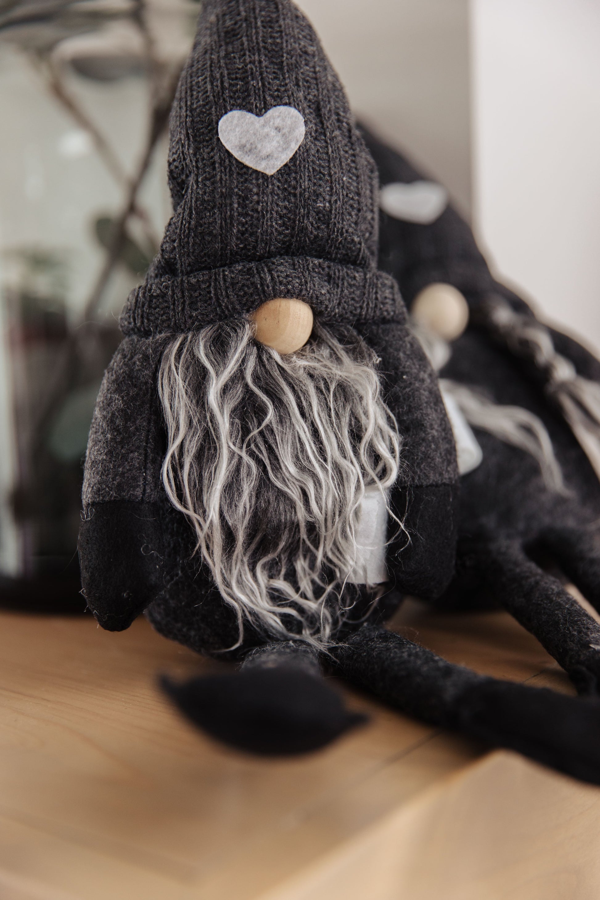 Coffee Lover Gnomes Set of 2 in Charcoal - Three Bears Boutique