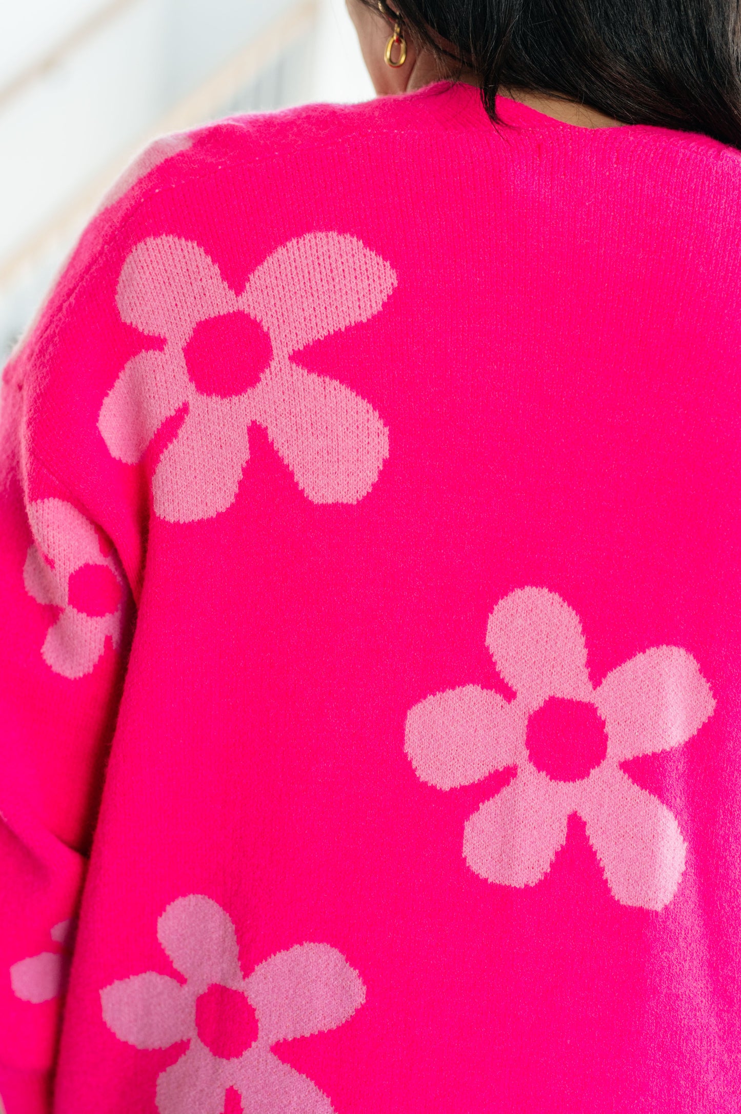 Enough Anyways Floral Cardigan in Pink - Three Bears Boutique