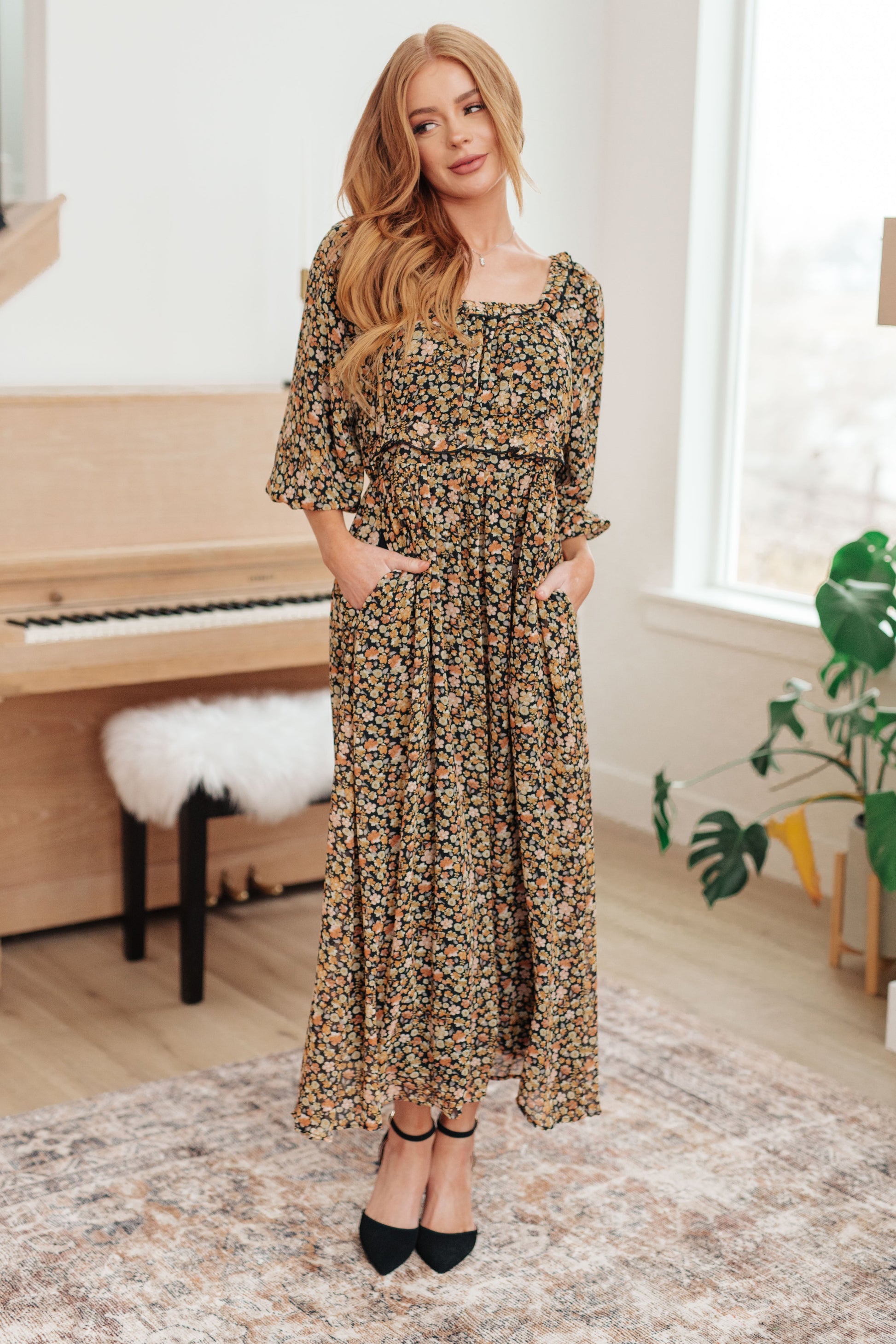Ever So Briefly Floral Maxi Dress - Three Bears Boutique