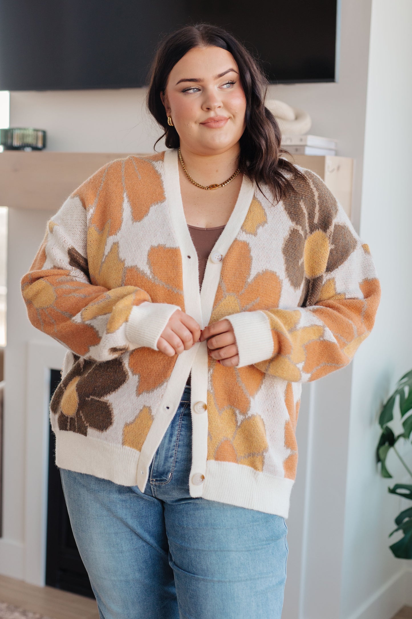 Exquisitely Mod Floral Cardigan - Three Bears Boutique