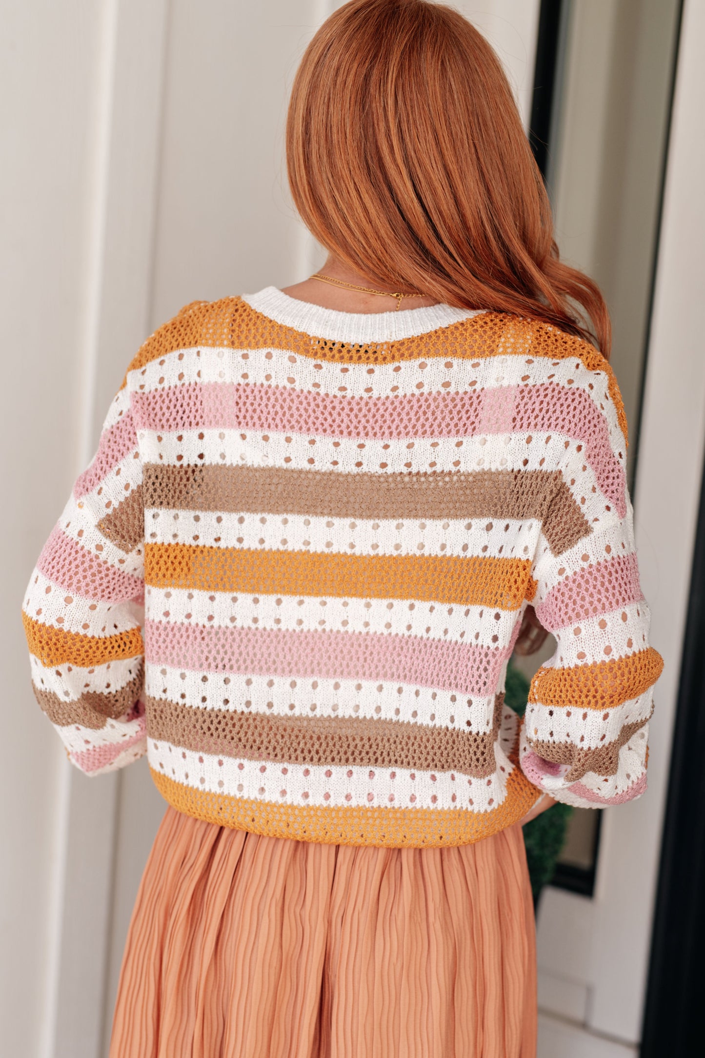 First in Line Striped Sweater - Three Bears Boutique