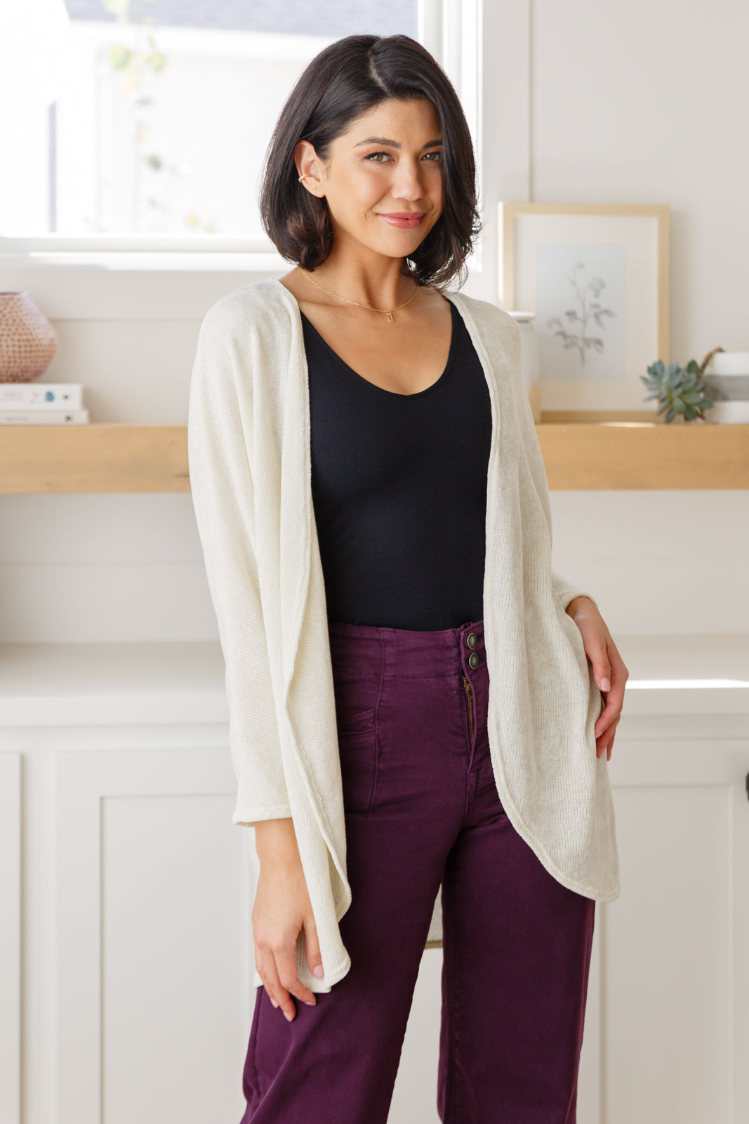 How's It Going Open Front Cardigan - Three Bears Boutique