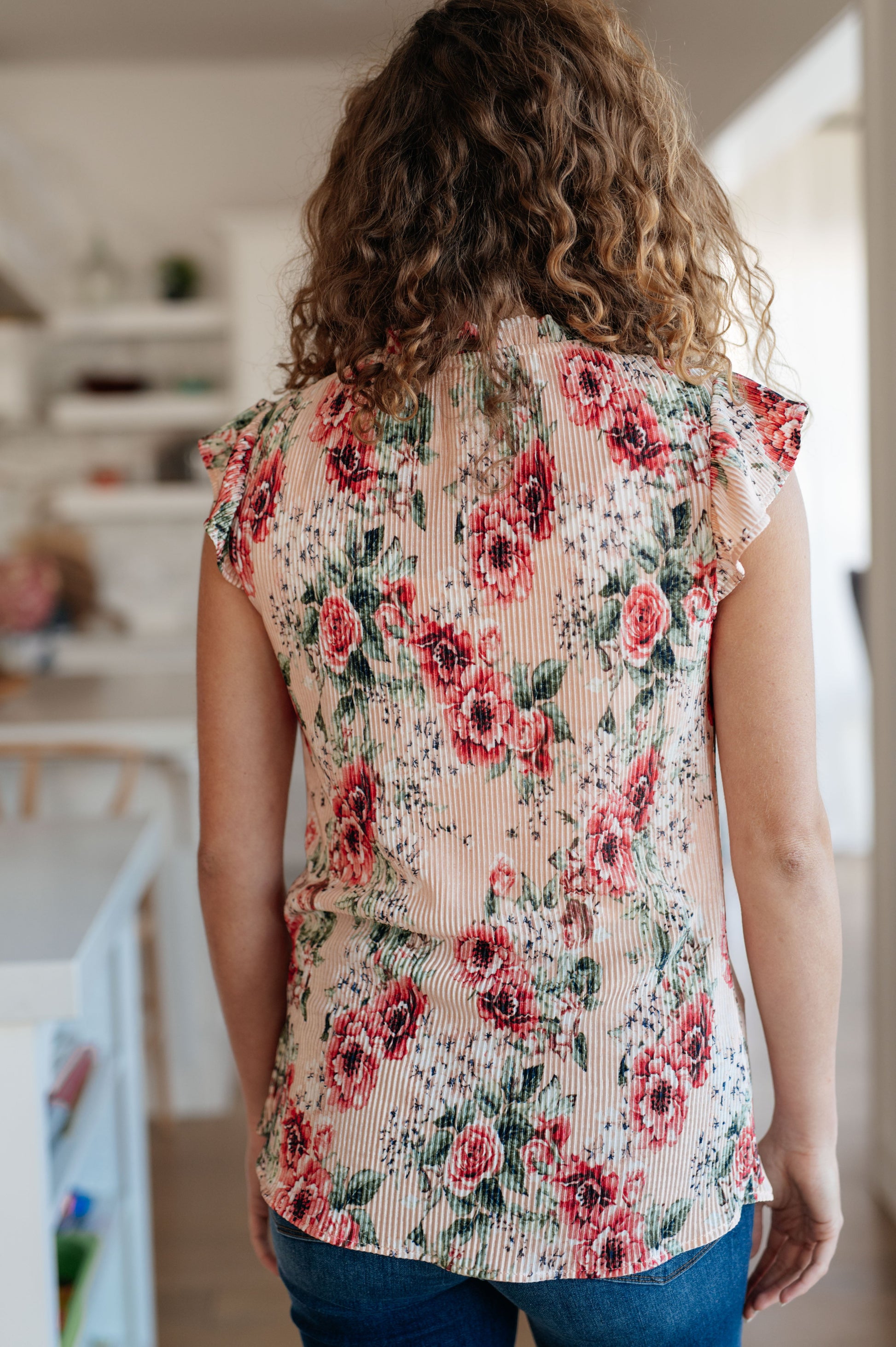 Making Me Blush Floral Top - Three Bears Boutique