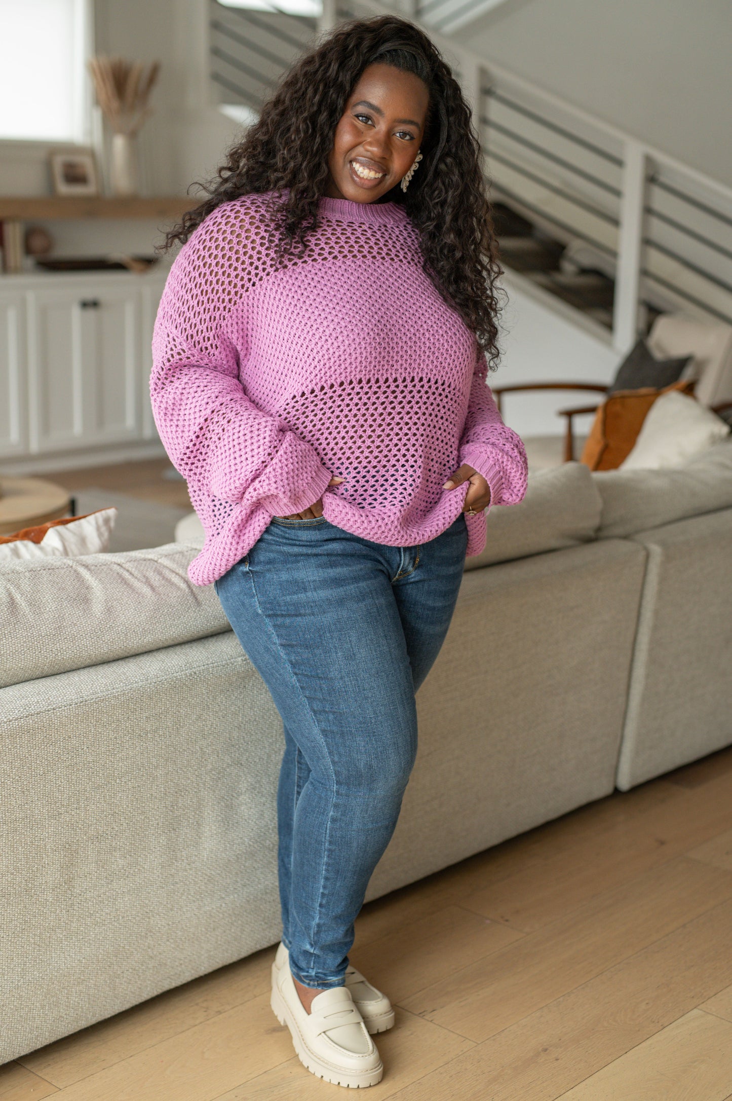 My Latest Love Loose Knit Sweater - Three Bears Boutique