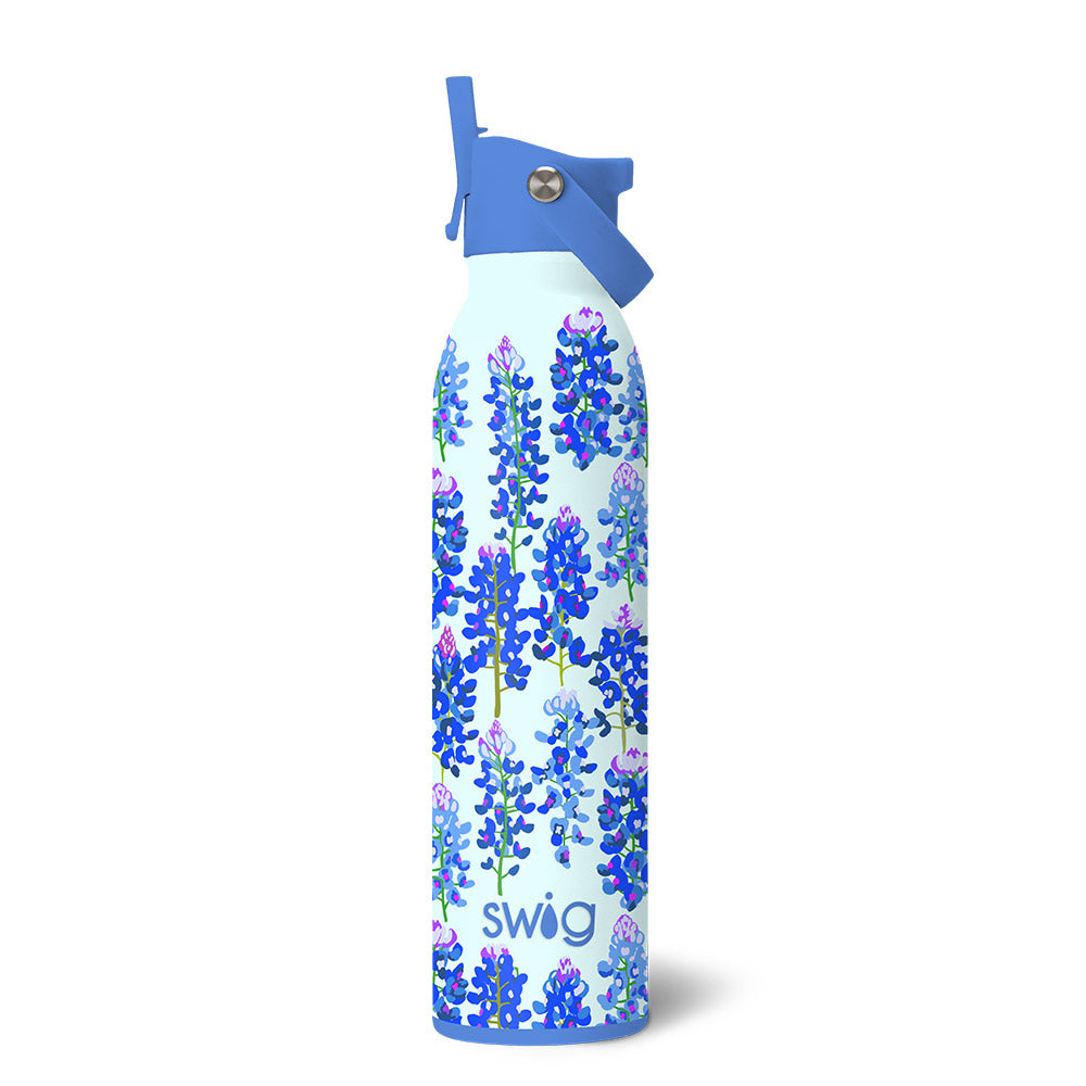 Bluebonnet Flip + Sip Water Bottle - Three Bears Boutique