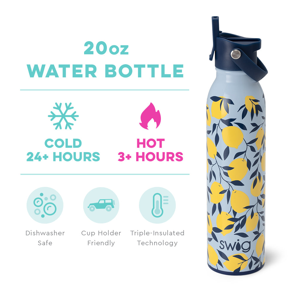 Limoncello Flip + Sip Water Bottle - Three Bears Boutique
