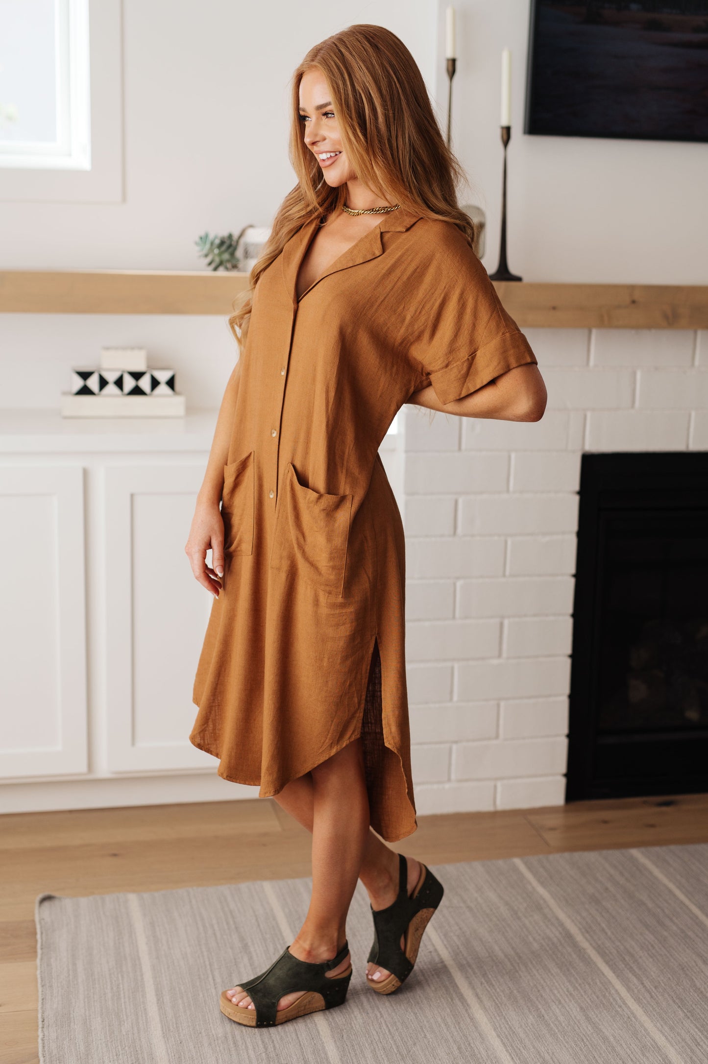 Sure to Be Great Shirt Dress - Three Bears Boutique